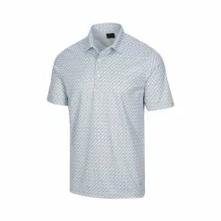 Greg Norman ML75 Microlux Iron Print Polo 11 Greg Norman ML75 Microlux Iron Print Polo -Shoes Sales Shop greg norman ml75 microlux iron print polo shark grey 01 79575.1644349993