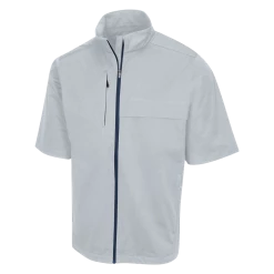 Greg Norman Weatherknit Short Sleeve Full-Zip Jacket -Shoes Sales Shop greg norman weatherknit short sleeve full zip jacket shark grey 01 50477.1642695382