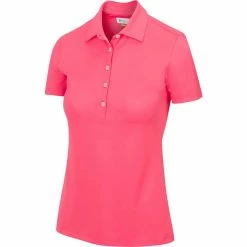 Greg Norman Women's Freedom Micro Pique Short Sleeve Polo -Shoes Sales Shop greg norman womens freedom micro pique short sleeve polo field poppy 01 35270.1659043413