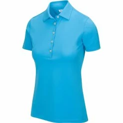 Greg Norman Women's Freedom Micro Pique Short Sleeve Polo -Shoes Sales Shop greg norman womens freedom micro pique short sleeve polo riviera blue 01 81686.1659043413