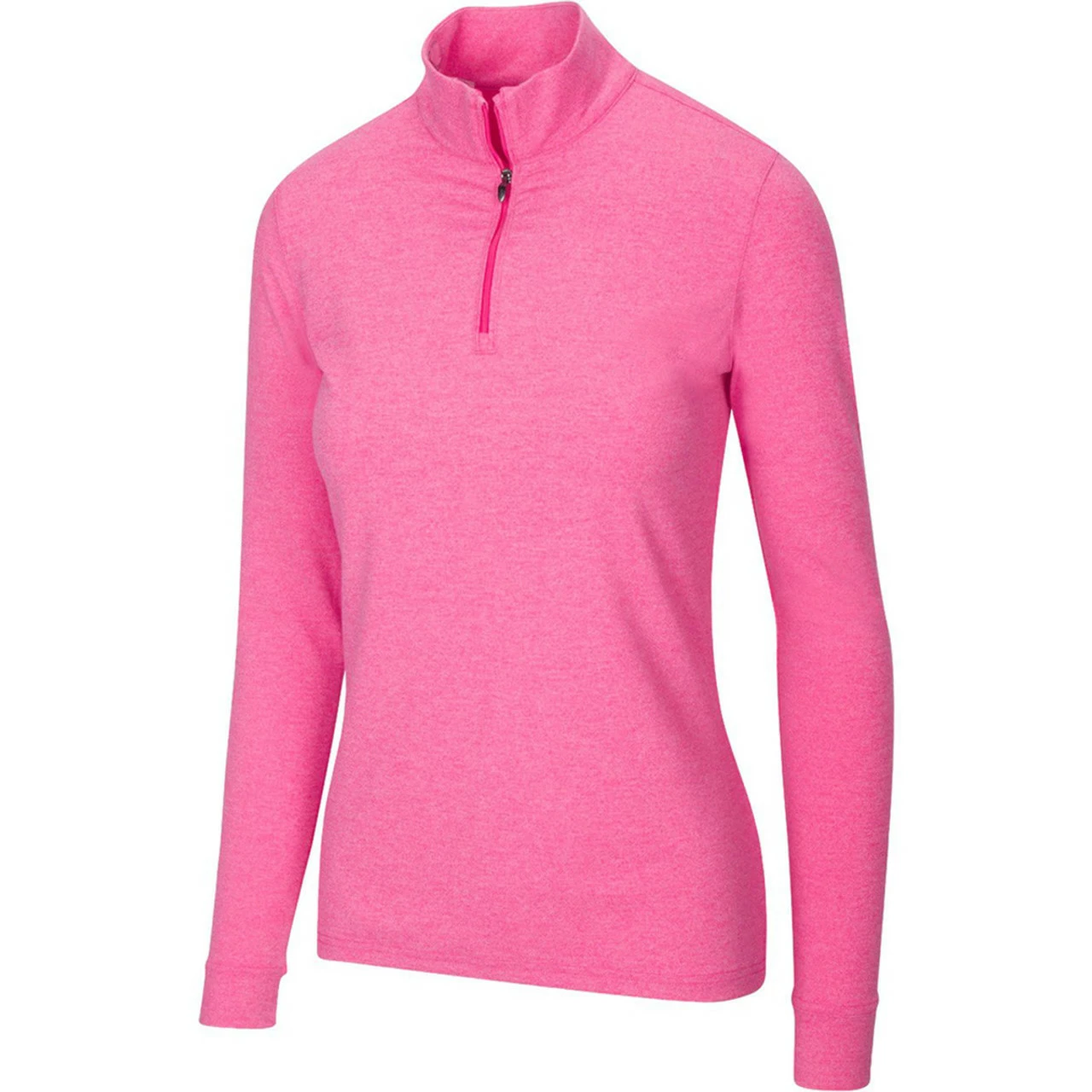 Greg Norman Women's Peached Heather 1/4 Zip 3 Greg Norman Women's Peached Heather 1/4 Zip