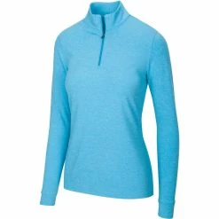 Greg Norman Women's Peached Heather 1/4 Zip 16 Greg Norman Women's Peached Heather 1/4 Zip -Shoes Sales Shop greg norman womens peached heather 1 4 zip riviera blue heather 01 43355.1633111170
