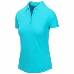 Greg Norman Women's Short Sleeve Protek Micro Pique Polo -Shoes Sales Shop greg norman womens short sleeve protek micro pique polo aqua 01 93894.1633463944
