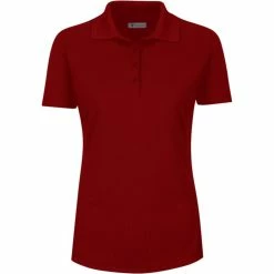 Greg Norman Women's Short Sleeve Protek Micro Pique Polo -Shoes Sales Shop greg norman womens short sleeve protek micro pique polo cardinal 01 99794.1633463734
