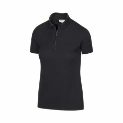 Greg Norman Women's Zip Polo -Shoes Sales Shop greg norman womens zip polo black 01 98535.1644418951