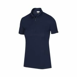 Greg Norman Women's Zip Polo -Shoes Sales Shop greg norman womens zip polo navy 01 56507.1644418951