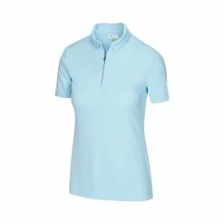 Greg Norman Women's Zip Polo -Shoes Sales Shop greg norman womens zip polo pure aqua 01 35735.1644418951
