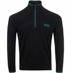 Hugo Boss Zeci 1/2 Zip Sweater -Shoes Sales Shop hugo boss zeci 1 2 zip sweater black 01 12384.1636975286
