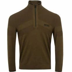Hugo Boss Zeci 1/2 Zip Sweater -Shoes Sales Shop hugo boss zeci 1 2 zip sweater dark green 01 80539.1636975287