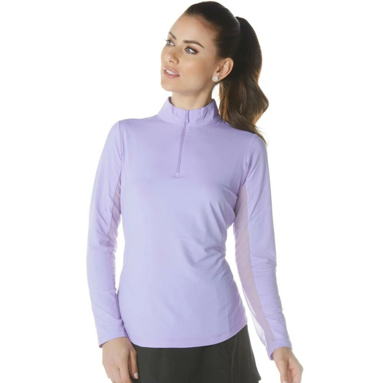 IBKUL Solid Long Sleeve Mock 6 IBKUL Solid Long Sleeve Mock - Image 4