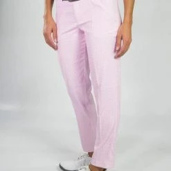 Jofit Belted Cropped Pants - Bloom Check