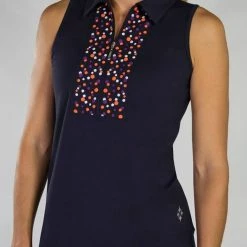 Jofit Cutaway Embroidery Polo - Midnight