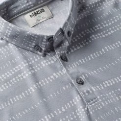 Linksoul Batik Stripe Oxford Polo -Shoes Sales Shop linksoul batik stripe oxford polo soft sky 02 91622.1676593616