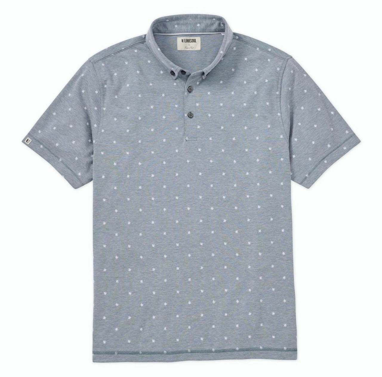 Linksoul Micro Fern Print Oxford Polo 6 Linksoul Micro Fern Print Oxford Polo - Image 4