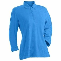 Nancy Lopez Grace 3/4 Sleeve Polo -Shoes Sales Shop nancy lopez grace 3 4 sleeve polo blue bird 01 76092.1633541344