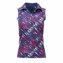 Nancy Lopez Rhythm Sleeveless Polo -Shoes Sales Shop nancy lopez rhythm sleeveless polo navy 01 50635.1648052353