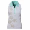 Nancy Lopez Wish Sleeveless Polo 1 Nancy Lopez Wish Sleeveless Polo -Shoes Sales Shop nancy lopez wish sleeveless polo white mint multi 01 99494.1633467637
