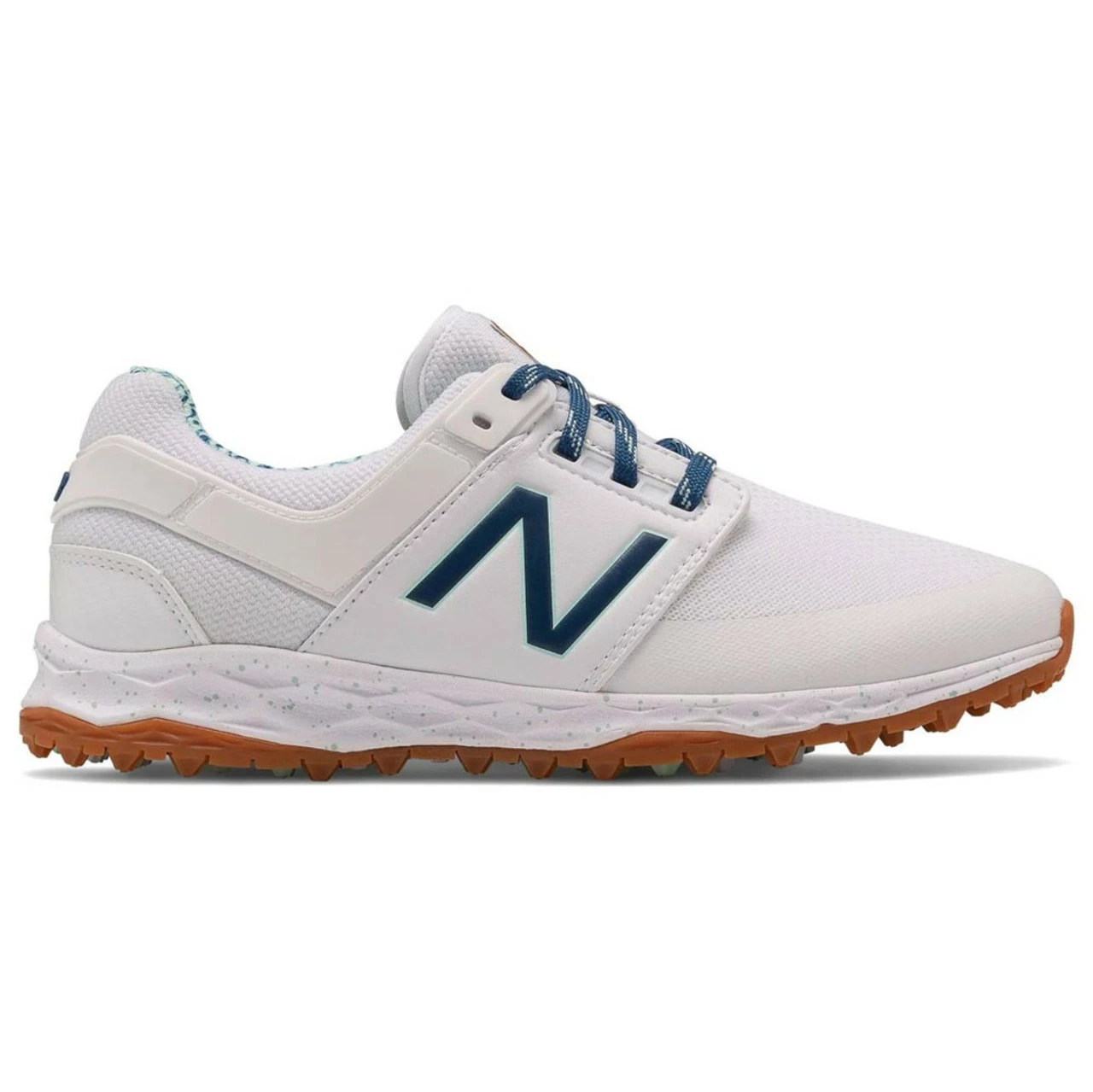 New Balance Women's Fresh Foam Links SL Golf Shoes - White/Blueprint 3 New Balance Women's Fresh Foam Links SL Golf Shoes - White/Blueprint