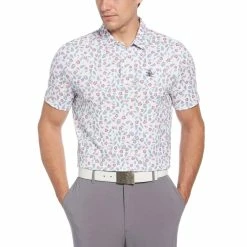 Original Penguin Whimsical Tropical Print Polo -Shoes Sales Shop original penguin whimsical tropical print polo bright white 01 96522.1652883632