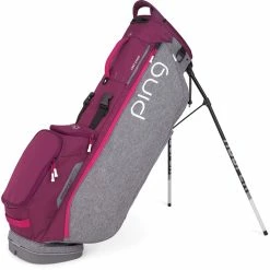 Ping Hoofer Lite Stand Bag -Shoes Sales Shop ping hoofer lite stand bag heathered grey garnet magenta 01 1 32329.1643986715