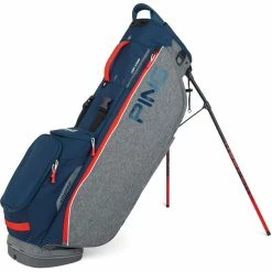Ping Hoofer Lite Stand Bag -Shoes Sales Shop ping hoofer lite stand bag heathered grey navy scarlet 01 1 79802.1643986715
