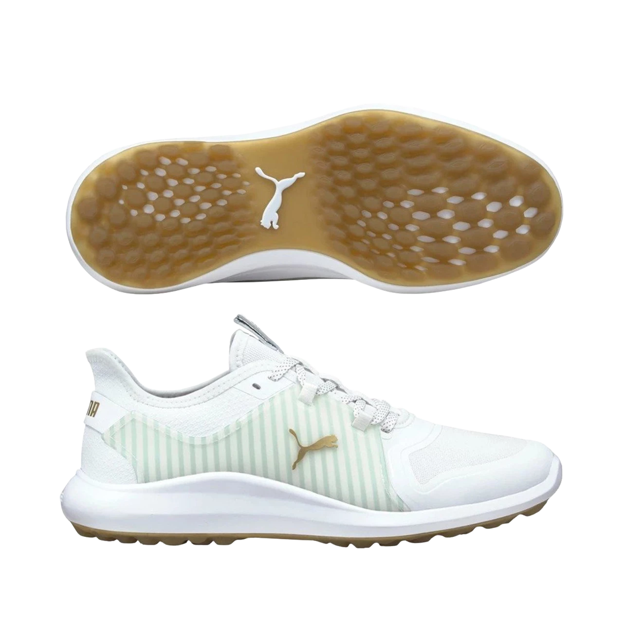 Puma Men's Limited Edition Ignite Fasten8 Seersucker Golf Shoes - White 3 Puma Men's Limited Edition Ignite Fasten8 Seersucker Golf Shoes - White