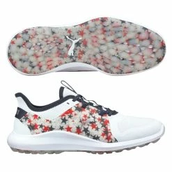 Puma Men's Limited Edition Ignite Fasten8 USA Golf Shoes - White/Navy Blazer/High Risk Red