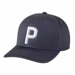 Puma P Snapback Hat -Shoes Sales Shop puma p snapback hat navy blazer 01 15146.1640268234
