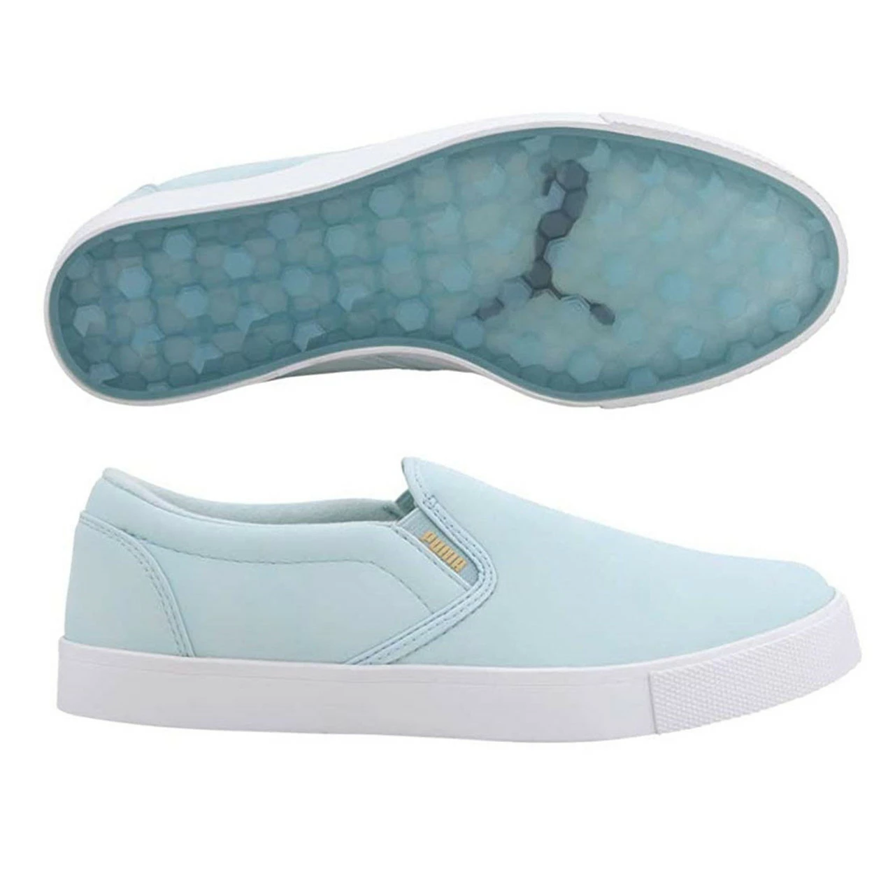 Puma Women's Tustin Slip-On Golf Shoes - Omphalodes/Team Gold 3 Puma Women's Tustin Slip-On Golf Shoes - Omphalodes/Team Gold