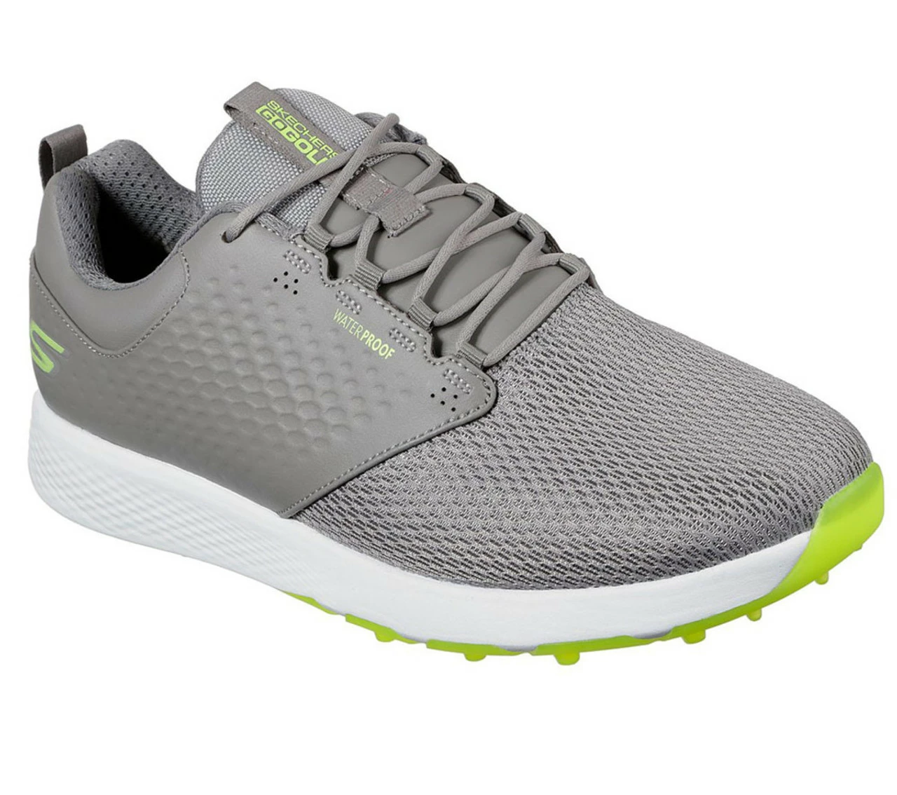 Skechers Men's Go Golf Elite 4 - Prestige Golf Shoes - Relaxed Fit - Gray/Lime 5 Skechers Men's Go Golf Elite 4 - Prestige Golf Shoes - Relaxed Fit - Gray/Lime - Image 3
