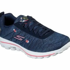 Skechers Women's Go Golf Walk Sport - Bloom Golf Shoes - Navy/White -Shoes Sales Shop skechers womens go golf walk sport bloom golf shoes navy white 03 95310.1659042312