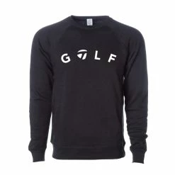TaylorMade Golf Crewneck -Shoes Sales Shop taylormade golf crewneck black 01 27523.1677860879