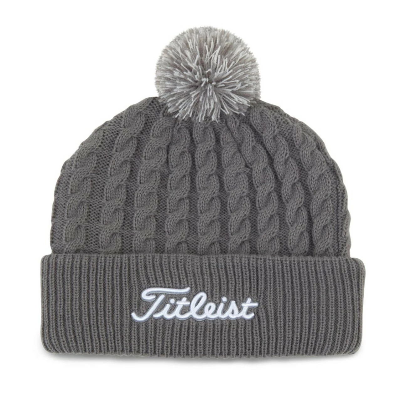 Titleist Cable Knit Pom Pom Beanie 6 Titleist Cable Knit Pom Pom Beanie - Image 4