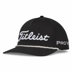 Titleist Tour Rope Hat -Shoes Sales Shop titleist tour rope hat black white 01 86697.1676586414