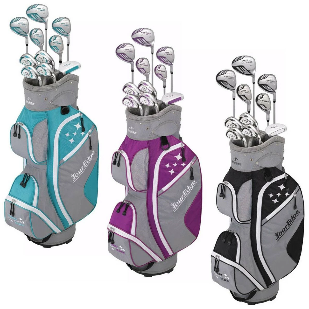Tour Edge Women's Lady Edge Complete Set - Cart Bag 3 Tour Edge Women's Lady Edge Complete Set - Cart Bag