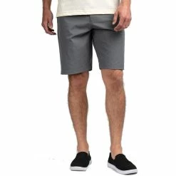 Travis Mathew Beck Shorts -Shoes Sales Shop travis mathew beck short charcoal 01 18978.1632513504