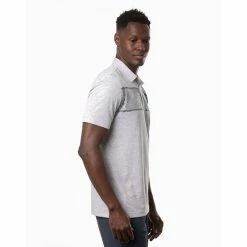 Travis Mathew Make Camp Polo -Shoes Sales Shop travis mathew make camp polo heather light grey 02 32623.1676597120