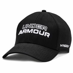 Under Armour UA Jordan Spieth Tour Stretch Fit Hat -Shoes Sales Shop under armour ua jordan spieth tour stretch fit hat black 01 87486.1633018991
